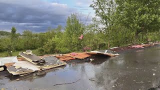 Tornado damages Washington County church congregants suffer minor injuries [upl. by Vilma]