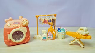 Unboxing Happy Laundry Washing Machine Toy ASMR  Satisfying Video [upl. by Ykcir]