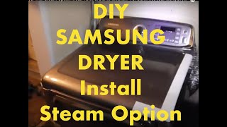 SAMSUNG Brand Dryer with Steam OptionInstall Tutorial Demonstration quotFor DummiesquotSamsung Dryer [upl. by Carrelli891]