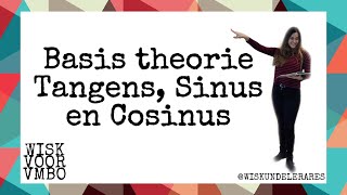 Basis theorie tangens sinus cosinus SOS CAS TOA  WISKUNDE VMBO [upl. by Tihor]