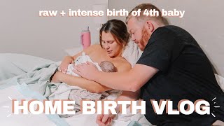 HOME BIRTH VLOG  RAW amp QUICK BIRTH OF BABY 4  Emma Donaldson [upl. by Nnylram]