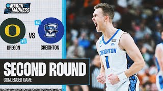 Creighton vs Oregon  Second Round NCAA tournament extended highlights [upl. by Ahsener]