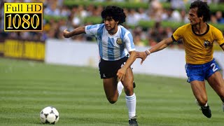 Argentina  Brazil World Cup 1982  Full highlight  1080p HD  Diego Maradona [upl. by Yekciv]