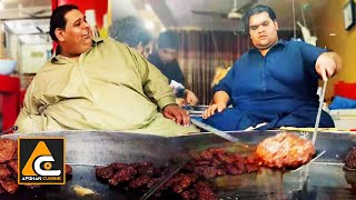 Adam Khan Special Chapli Kabab  Afghanistans Street Food [upl. by Elocon]