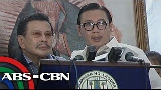 Bandila ER Ejercito leaves Laguna capitol after Erap visit [upl. by Seymour]