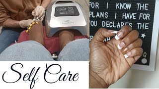 Mini Self Care day  Pedis and Menis  South African in USA [upl. by Kezer]