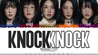 Red Velvet 레드벨벳  Knock Knock Who’s There Lyrics Color CodedHanRomEng [upl. by Leimad]