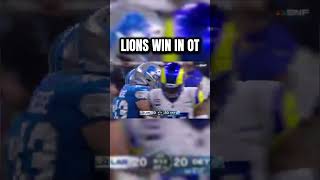 DAVID MONTGOMERY GIVES THE LIONS THE WIN IN OVERTIME 🔥 nfl shorts [upl. by Uahsoj]