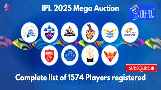 Every Countrys IPL 2025 Player List [upl. by Aceissej]