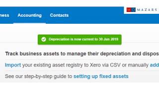 Xero How to add new fixed assets and run depreciation วิธีเพิ่ม fixed assetsและวิธีคิดค่าเสื่อมราคา [upl. by Gudren]