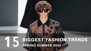 The Biggest Fashion Trends Spring Summer 2024  Mens Fashion [upl. by Htenay714]