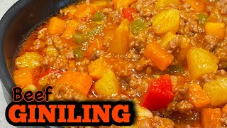 Giniling na Baka  how to cook giniling  beef recipe [upl. by Aynotahs]