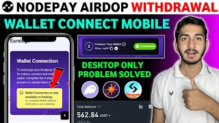 Nodepay Airdrop wallet connect on mobile  Nodepay wallet connection problem  Nodepay new update [upl. by Torbart]