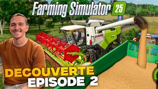 DÉCOUVERTE DE FARMING SIMULATOR 25 2 [upl. by Rosemaria]