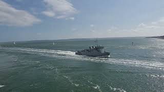 FS Vulcain sailing into Portsmouth [upl. by Jarin896]