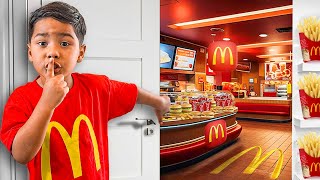 I Built a SECRET McDonald’s In Our House [upl. by Fadas791]