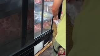 Lion cub steal meat from shop [upl. by Ajna]