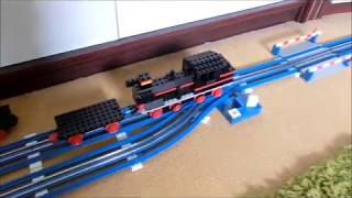 LEGO 721 Eisenbahn 12V blaue Schienen City 70er Jahre YellowSteiny train [upl. by Helbonia481]