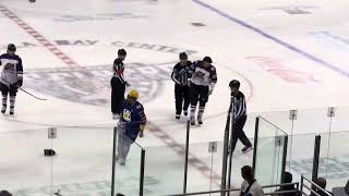 Fight Pensacola Ice Flyers Jake Hamilton vs Knoxville Ice Bears Cam Toney at 116 into 1st 110924 [upl. by Mitinger577]