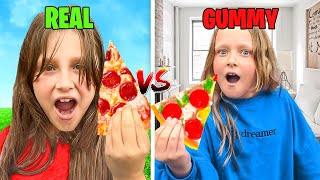 Gummy vs Real Food Challenge [upl. by Nirrek]