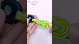 Easy DIY Macrame Keychain Tutorial shorts [upl. by Cohberg775]