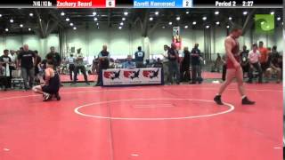 Men 74 KG  163 lbs  Zachary Beard vs Garett Hammond [upl. by Inimod]