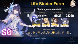 Honkai Impact 3 Elysian Realm 73  Herrscher of Rebirth S0 Finality Life Binder Form 2nd half [upl. by Ahtaela]