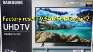 factory reset TV SAMSUNG série 7 إعادة ضبط المصنع لجهاز تلفاز سامسونج [upl. by Hyrup]