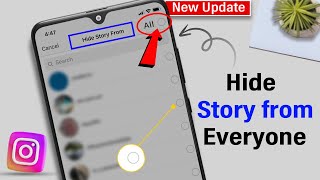 How to hide story from everyone on Instagram  Easy Way [upl. by Netsua]