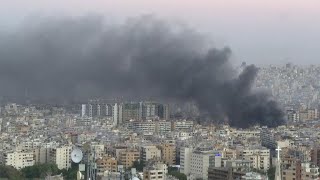 LIVE Beirut Skyline Israeli battle Hezbollah on Lebanon Part12 [upl. by Eicrad]