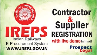 IREPS new Portal Registration Process Contractor amp Supplier with live demo [upl. by Hewie]