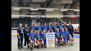 2023 MHSAA Varsity Boys AAA Volleyball Provincial Pool Play  Steinbach Christian Flames vs Neelin [upl. by Inglebert]