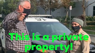 Company owner claims sidewalk is private property full version1st amedment fail [upl. by Ebert]