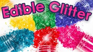 How to Make Edible Glitter 3 Different Ways Cake Decorating DIY [upl. by Auot]