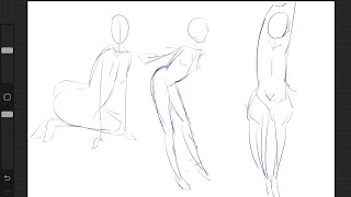 Day 2  ᙏ Gesture drawing practice [upl. by Fenton120]