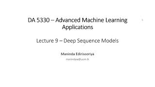 Deep Sequence Models [upl. by Selin520]