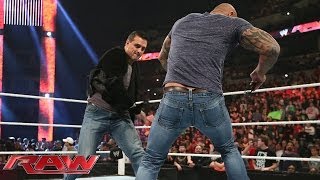 Batista clashes with Alberto Del Rio Raw Feb 3 2014 [upl. by Itirahc913]