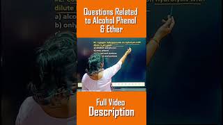 Questions Related to Alcohol Phenol and Ether  Class 12 Chemistry Most Important [upl. by Dosh852]