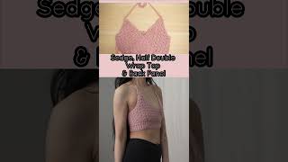 How to Crochet Wrap Halter Top in 3 Easy Steps crochet crochettutorial crocetpattern crocheting [upl. by Braeunig]