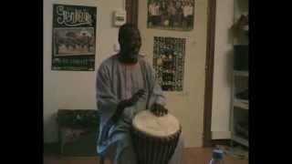 Djembé player Séga Sidibé playing Didadi in the studio [upl. by Kristoforo]