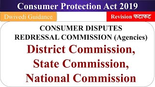 Consumer Dispute Redressal Commission Consumer protection Act 2019 Redressal agencies mba bba [upl. by Yuhas]