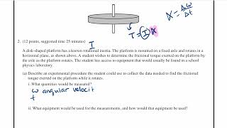 AP Physics 1 Experimental Design FRQ  1 [upl. by Roee272]