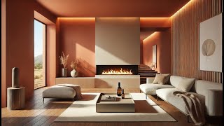 Tendances Couleurs 2025 pour les Salons  Cheminées Décoratives pour un Intérieur Moderne [upl. by Gazzo177]