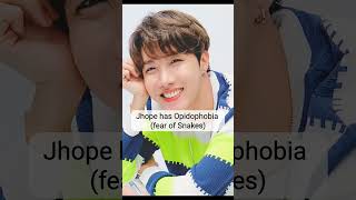 Strange Phobia of BTS Members ✨💜 Whats Jks Fear  shorts bts kpop v jk jm jin jhope rm [upl. by Lexis]