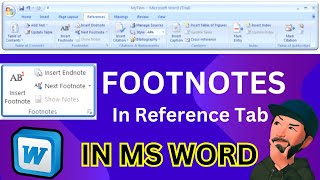 How to Use FOOTNOTES IN REFERENCE TAB IN MS WORD  What is the shortcut for footnote reference [upl. by Solley]