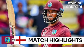 West Indies vs England 3rd ODI Full Highlights 2024  WI vs ENG 2024  WI vs ENG 3rd ODI Highlights [upl. by Mulac398]