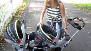 Twin Source How it works—The Snap amp Go Double Stroller [upl. by Inhsor848]