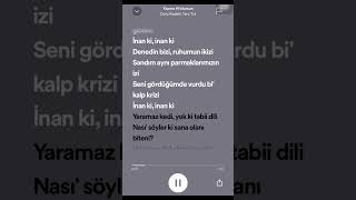 Dolu Kadehi Ters Tut  Yapma Nolursun  Speedup  Lyrics  spotify speedup keşfet tiktok [upl. by Namyw]