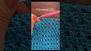 How to make Crossed Double Crochet crochettutorials retrocrochet crochetforbeginners [upl. by Elazaro]