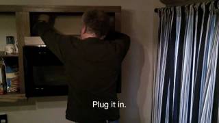 HOW TO INSTALL AN OVER RANGE MICROWAVE [upl. by Bred]